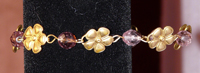 Amethyst Flower Bracelet